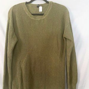 WOMANS GREEN SWEATER SIZE S OVERSIZED